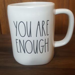 Rae Dunn YOU ARE ENOUGH Ceramic Coffee Tea Mug
